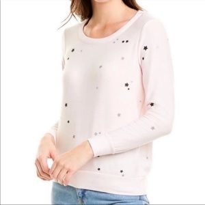 Chaser light pink star sweatshirt